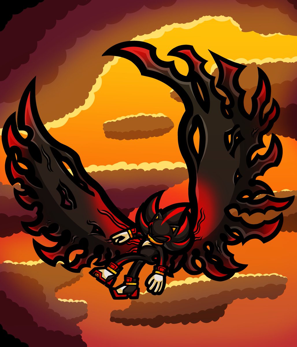 🎶One day, I am gonna grow wings🎶 #ShadowTheHedeghog #SonicTheHedgehog #Art #ArtistOnTwitter