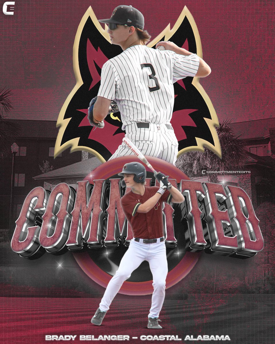 Brady Belanger (@brady_belanger3) on Twitter photo Blessed to announce my commitment. Thankyou God๐. <a href="/MattColly14/">MATT COLLINS</a> <a href="/CoastalALNorth/">Coastal Alabama North Baseball</a> #gocoyotes #Committed Blessed to announce my commitment. Thankyou God๐. <a href="/MattColly14/">MATT COLLINS</a> <a href="/CoastalALNorth/">Coastal Alabama North Baseball</a> #gocoyotes #Committed