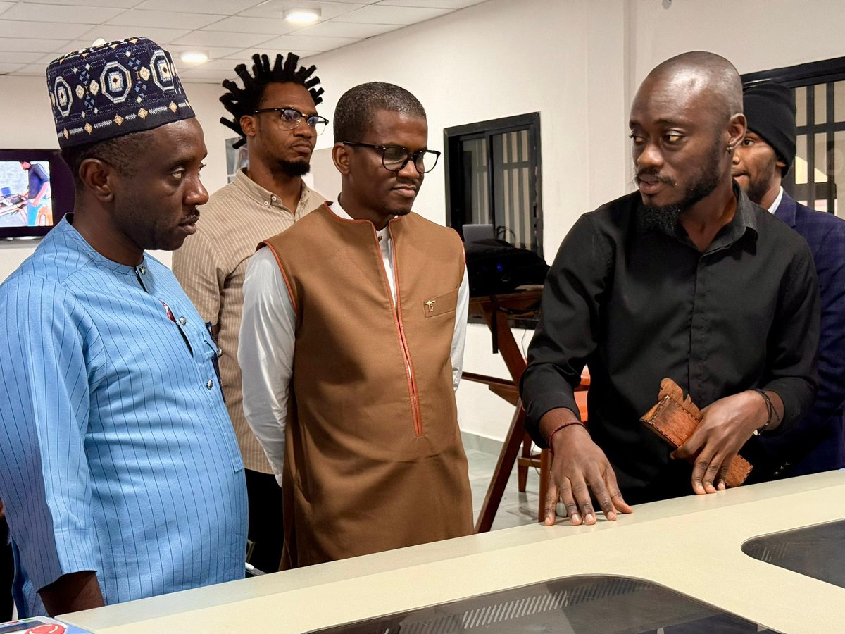 Orange_sierra's tweet photo. High-level Government officials toured the new Orange Digital Center, engaging with students with disabilities &amp; OSVP finalists ahead of Friday’s pitch. The visit affirms Orange SL’s commitment to digital skills &amp; inclusion.

@Cee_Bah @BahSekouamadou @AnnieKatta https://t.co/DbQIrCgczY