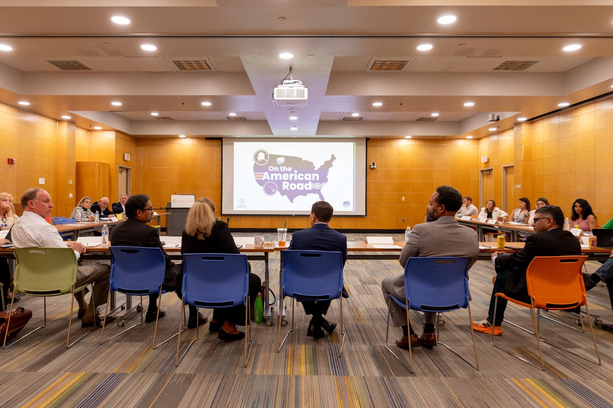 IAmBiotech's tweet image. Last week, BIO President & CEO John F. Crowley visited Virginia as part of #BIOontheAmericanRoad, highlighting the state’s booming #biotech ecosystem. Since 2022, Virginia has invested $1B+ in R&D, creating 400+ new patents and driving innovation forward. bio.news/latest-news/bi…