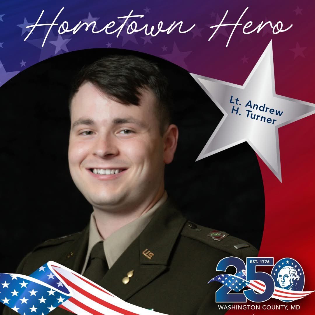 🇺🇸 Honoring Our Heroes: Lt. Andrew H. Turner
A Williamsport native, ROTC grad, and U.S. Army officer, Lt. Turner recently returned from a tour in South Korea. He continues to make Washington County proud through his service and sacrifice.

🔗 washco-md.net/washington-cou…
#WashCo250