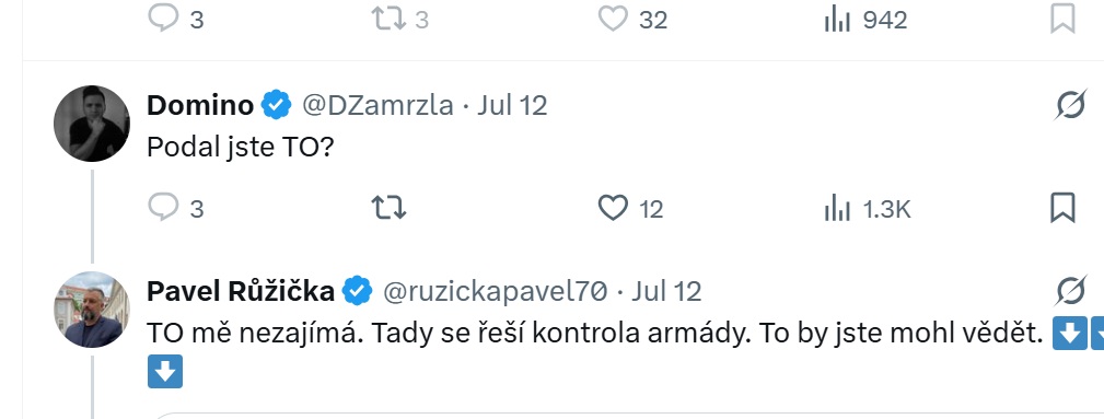 LadislavKozk2's tweet image. Dneska zacala letni interni soutez v hnuti ANO.

Zatim vede jisty p.Ruzicka, ktery odhalil nejvetsi aferu v CR po roce 89.  Zpolitizovana armada, smiruji politiky, chteji ovlivnovat volby, dlouhodobe zasahuji do politiky a tato velmi zavazna obvineni resi na.....twitteru.