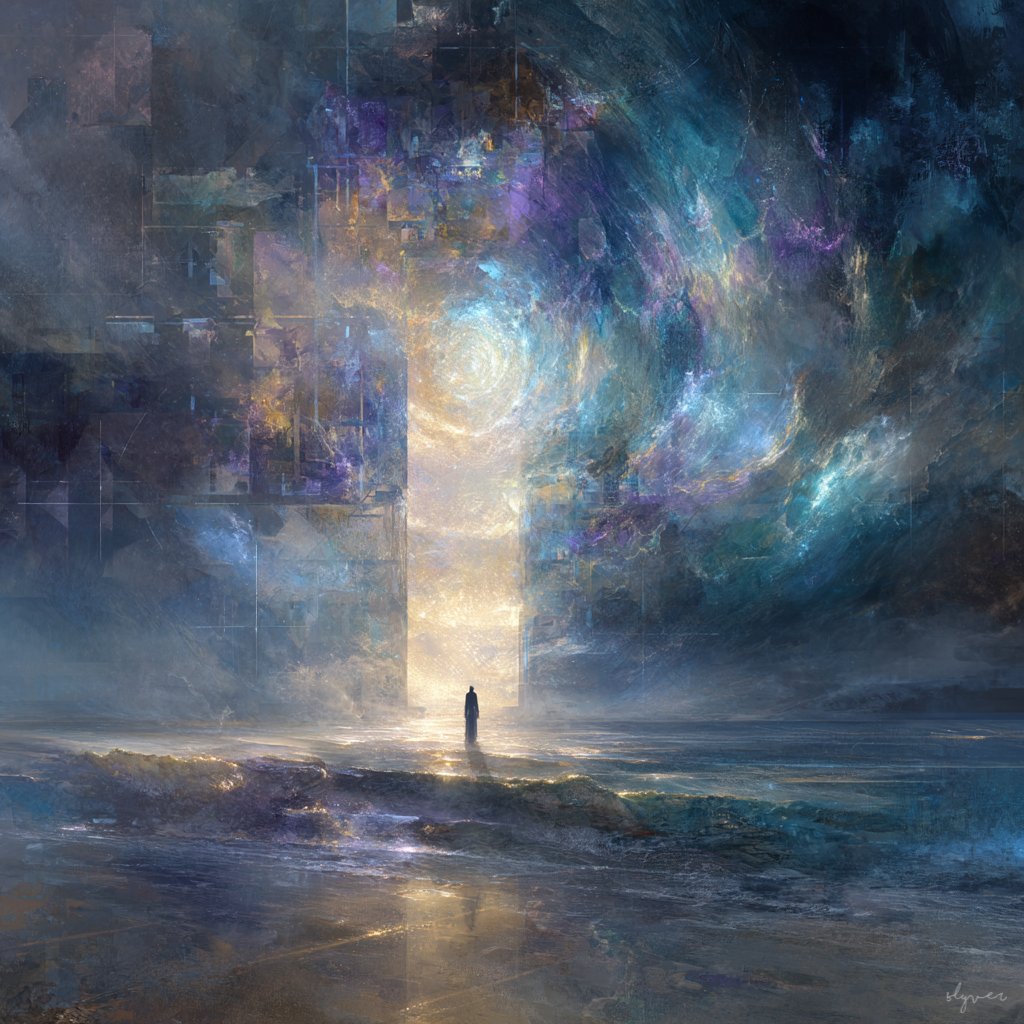 SlyverSoft's tweet image. 🎨✨ New drops for #TezosTuesday
Unveiling emotion, memory, and decay across time and textures.
4 artworks minted on Skurpy – each one tells its own story.
🖼️ The Silent Threshold - Open Edition - 1XTZ
🌀 Echoes Beyond the Horizon - Edition of 5 - 2XTZ
🎭 Beneath the Canvas - 1/1…