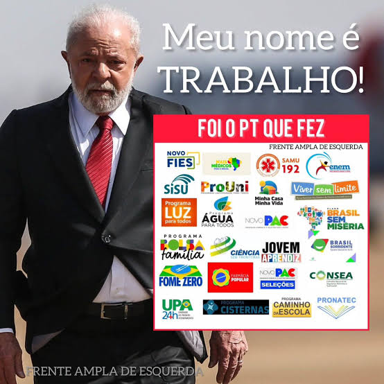 CHUVA DE LULA 
REAJA BRASIL 
DEMOCRACIA SEMPRE