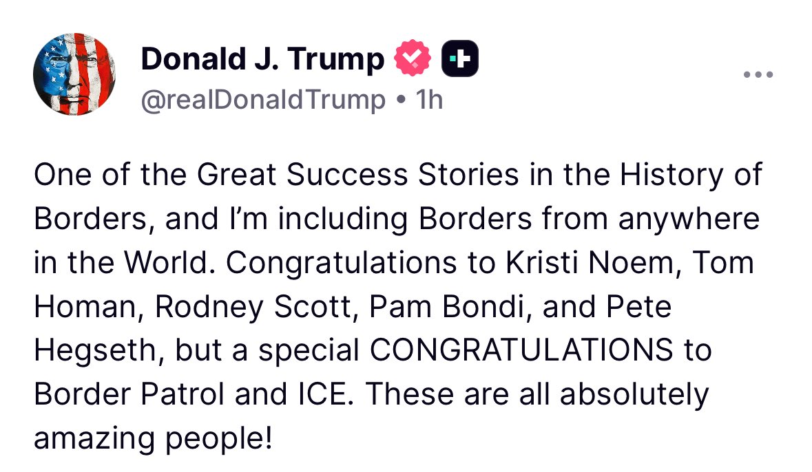 PeteHegseth's tweet image. The @DeptofDefense is proud to partner w/ DHS, ICE, CBP & DOJ to forge the MOST SECURE BORDER in American history.