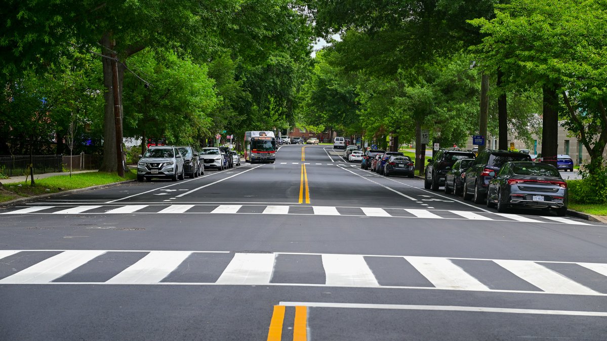 DDOTDC's tweet image. PaveDC progress continues on Martin Luther King Jr. Ave SE! Our crews recently refreshed the corridor from 4th St to South Capitol St SW & Halley Pl SE with new pavement & markings.
Want to see where else we're paving? Visit 🔗 paveDC.ddot.dc.gov.
#DDOTDC #Ward8 #paveDC