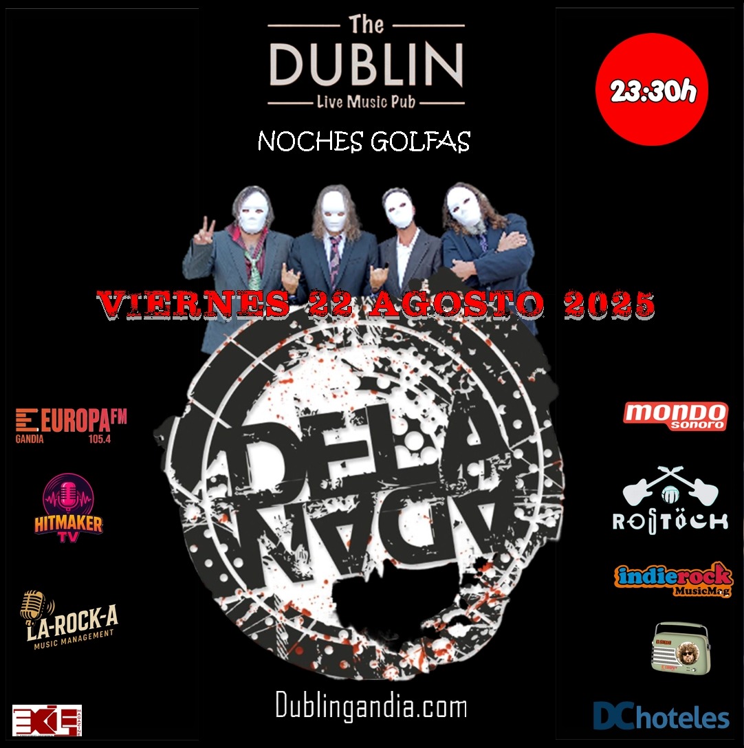 <a href="/delanadabandof/">@delanadabandoficial</a> 
#rockmusic 
<a href="/PlayaGandia/">Playa Gandia</a>