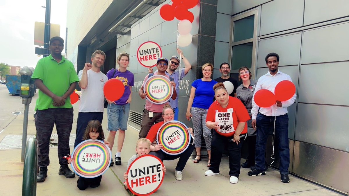 AFLCIOCO's tweet image. Every worker deserves a fair contract ✊ Last Thursday @unitehere23 hosted a prayer vigil at the Hyatt Regency Downtown because the hotel refuses to address the high cost of living for their workers. Fair wages now! ❤️