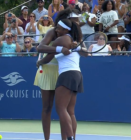 hsieh_n_wong's tweet image. Venus and Hailey Baptiste annihilate Bouchard/Ngounoue 6-3, 6-1! She looked comfortable at the net and really deserved the win today. Baptiste fought through a nervy start and helped elevate the team. We could see a good run out of these two 👀