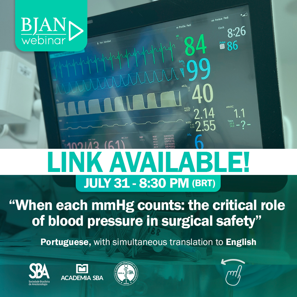 BJAN - Brazilian Journal of Anesthesiology tweet media