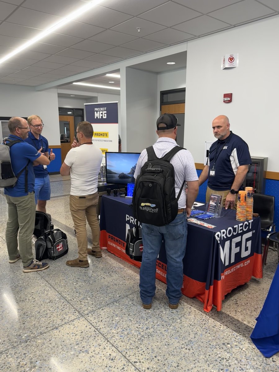 Day 1 of the 2025 HTEC Conference is off to a great start here at Southwestern Illinois College! We’ve been having a blast connecting with educators and industry leaders, sharing the mission behind Project MFG 👏

#HTEC #Manufacturing #Machining #SkilledTrades #Haas