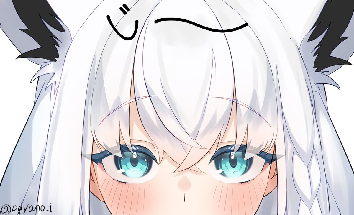 payano_i's tweet image. じ～～🦊👀 

#絵フブキ