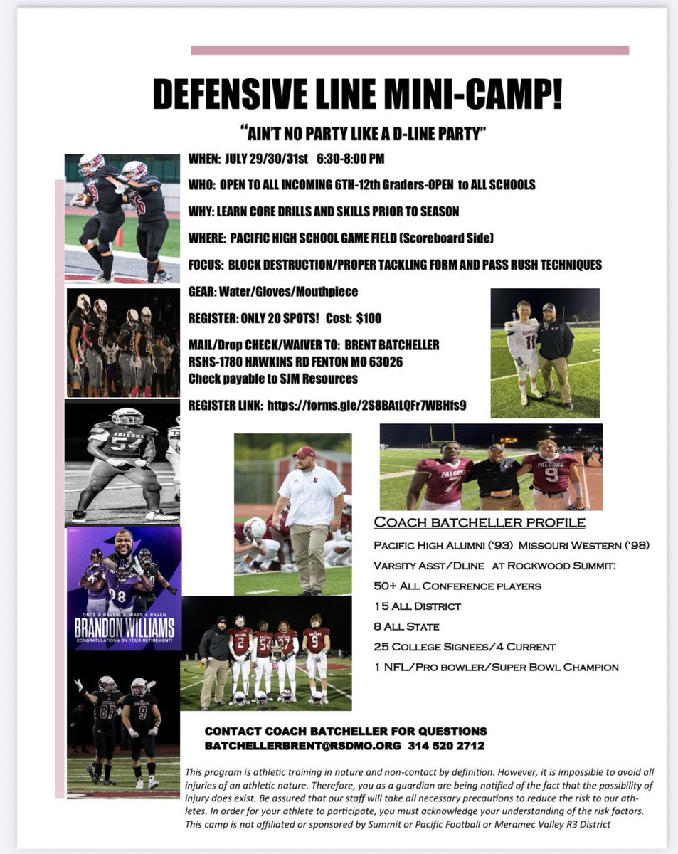 DEFENSIVE LINEMEN… a great way to continue your improvement…   docs.google.com/forms/d/1DXbSY…