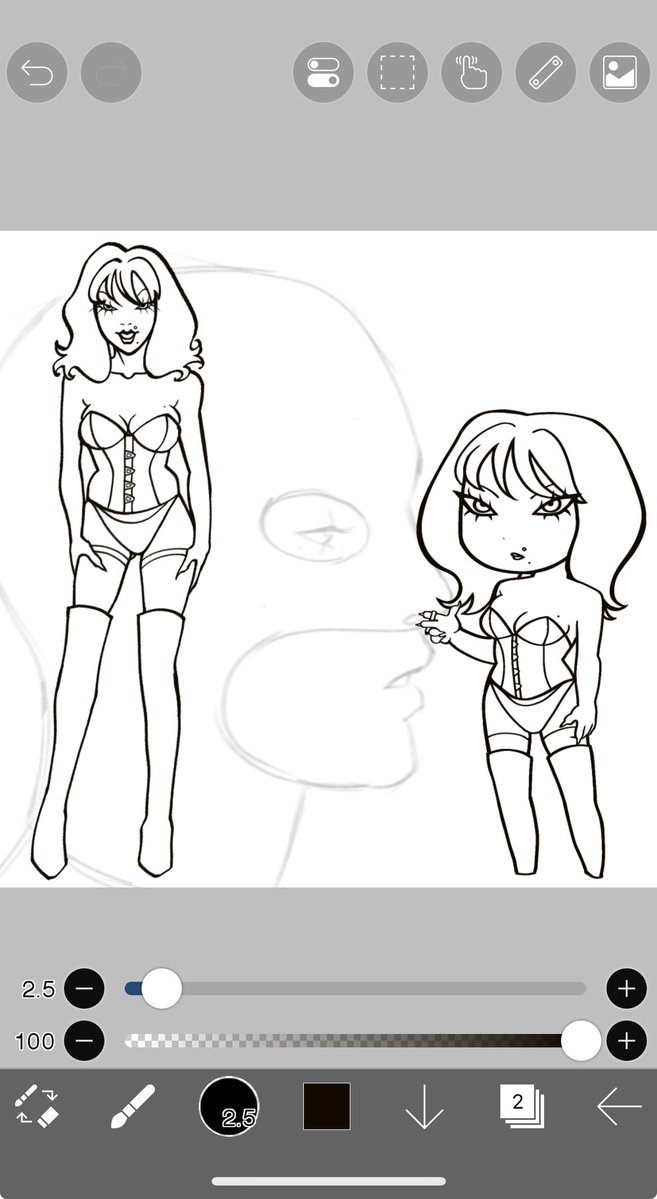 fartnipple23's tweet image. I’m now drawing again and I am currently making an oc or whatever idk what her name is going to be