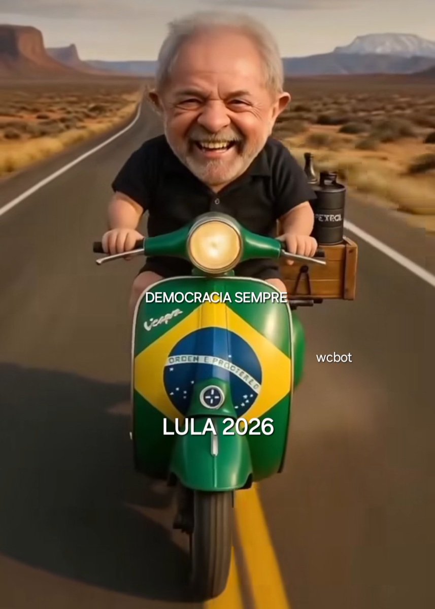 wwanniacbot's tweet image. Chuva de Lula Chuva de Lula Presidente 2026. DEMOCRACIA SEMPRE DEMOCRACIA SEMPRE REAJA BRASIL ,Vamos de Lula Presidente ,Deputadodos e Senadores de Esquerda 2026. Resspeite a nossa Soberania. Ditadura Nunca Mais .