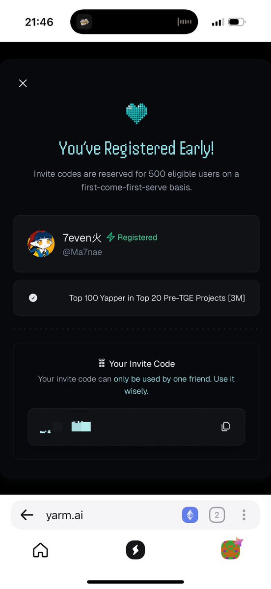 Ma7nae's tweet image. I will be giving out my @Yarm_AI access code to someone here.
Follow me and tell me why you need one, I will be in the comment section.