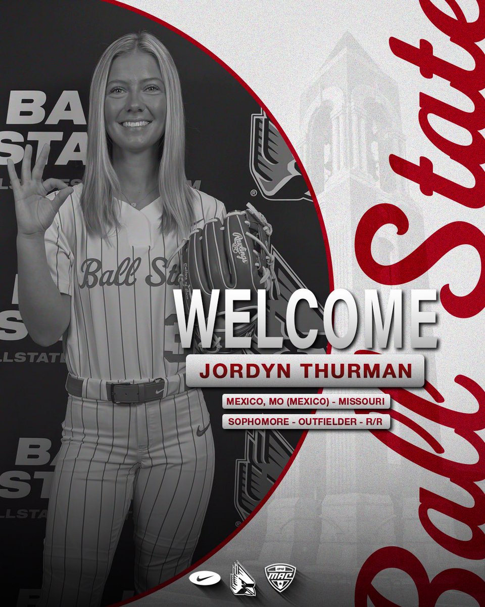 BallStateSB's tweet image. We have a new addition to the Ball State Softball Family ❤️
We’re excited to welcome Jordyn Thurman (@ThurmanJordyn) to The Nest
#ChirpChirp x #WeFly x #MACtion