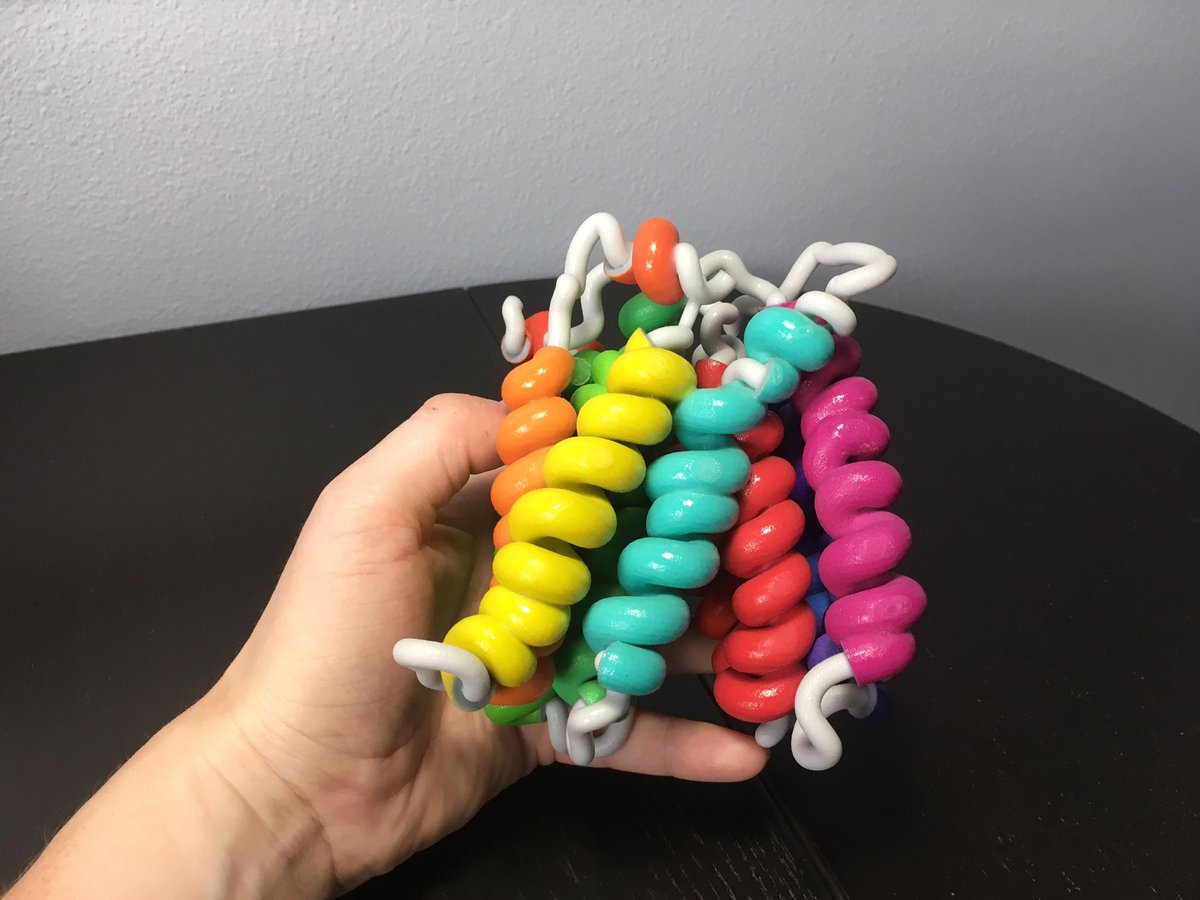 BiologicModels's tweet image. 3D printing x-ray crystallography data as a ribbon can be challenging. Submit a #3DPrint request for a ribbon model and one of our visualization scientists will determine how to best design and #3Dprint the dataset as a ribbon protein model  buff.ly/3Ow6inV