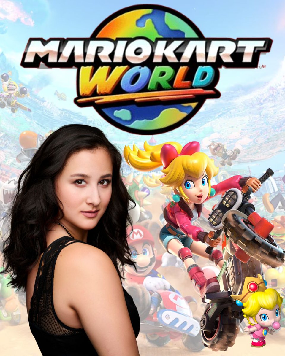 thecourtneylin's tweet image. I can finally say… I’m the voice of 👑🍑 Princess Peach and Baby Peach in Mario Kart World! Eternally grateful for @Nintendo , for trusting me to help carry the legacy of this icon. (Continued🔽)
