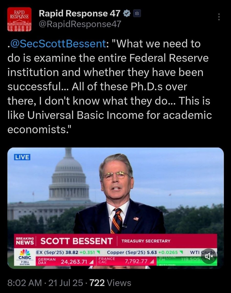 FriendsFeisty's tweet image. Restructuring of the FED is in the news.
"FACT: US FEDERAL RESERVE is a privately-owned company, sitting on its very own patch of land, immune to the US laws."
It's neither transparent nor accountable controlling an unregulated "Shadow Banking" system operating outside banking…