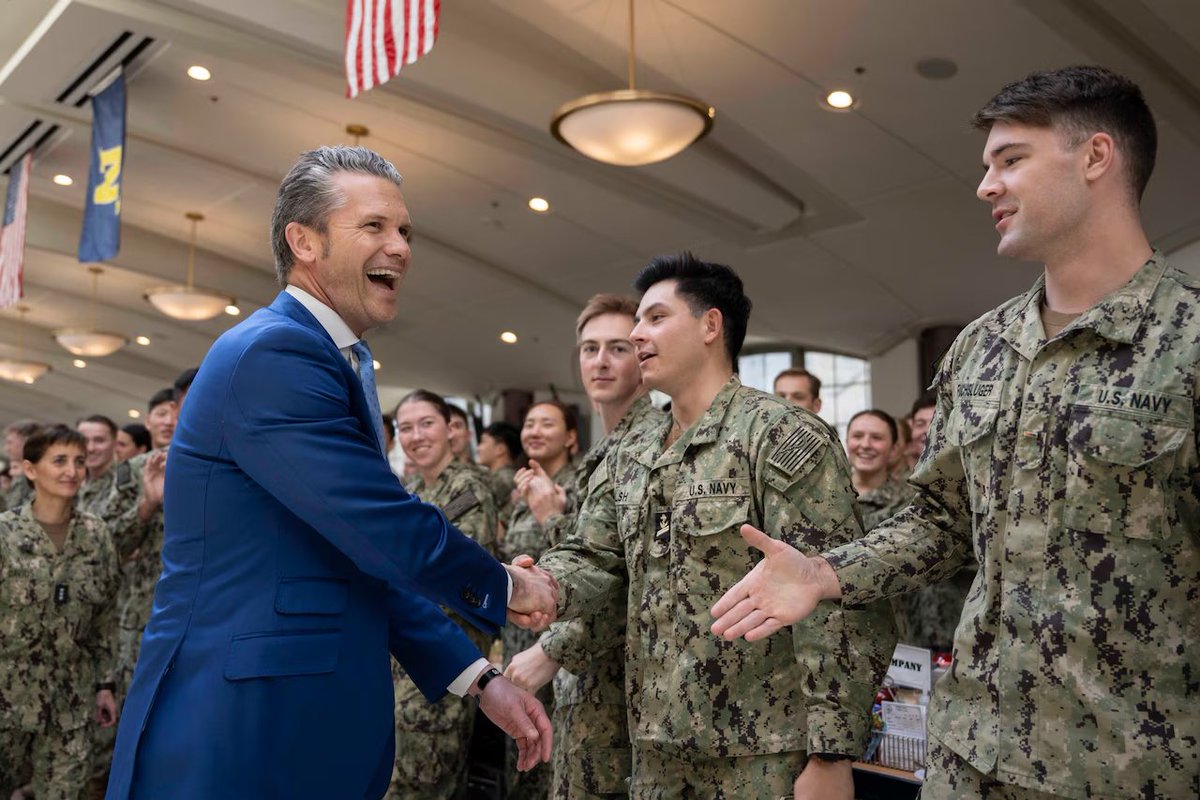 EricLDaugh's tweet image. 🚨 BREAKING: SecDef Pete Hegseth confirms - The Army, Navy, Air Force and Space Force have EACH reached their recruitment goals several months ahead of schedule.
Morale is surging.