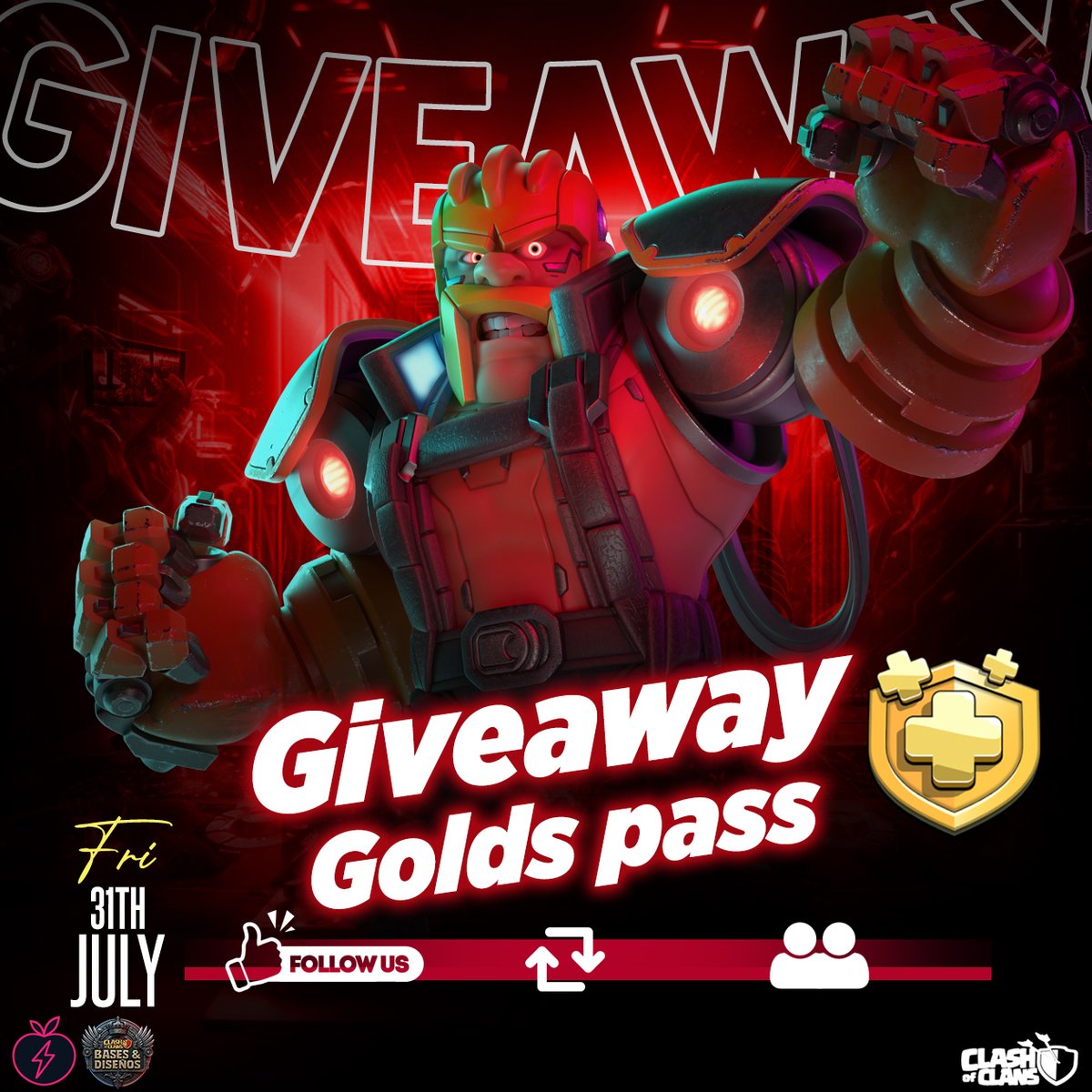 Dark Soldiers Community (@dark_soldiersc) on Twitter photo Celebrate with our Bases & Designs channel | DPC🛠️
🎁1x Golds Pass Giveaway🎁
🎊How to Enter:
1⃣ Follow <a href="/Dark_PeachC/">Dark Peach Community</a>
2⃣ Follow whatsapp.com/channel/0029Vb…
3⃣ RT 🔁 Post ❤️
4⃣ Mention 2 friends 👥
It is very important to enter and follow the WhatsApp channel. 👁️ Celebrate with our Bases & Designs channel | DPC🛠️
🎁1x Golds Pass Giveaway🎁
🎊How to Enter:
1⃣ Follow <a href="/Dark_PeachC/">Dark Peach Community</a>
2⃣ Follow whatsapp.com/channel/0029Vb…
3⃣ RT 🔁 Post ❤️
4⃣ Mention 2 friends 👥
It is very important to enter and follow the WhatsApp channel. 👁️