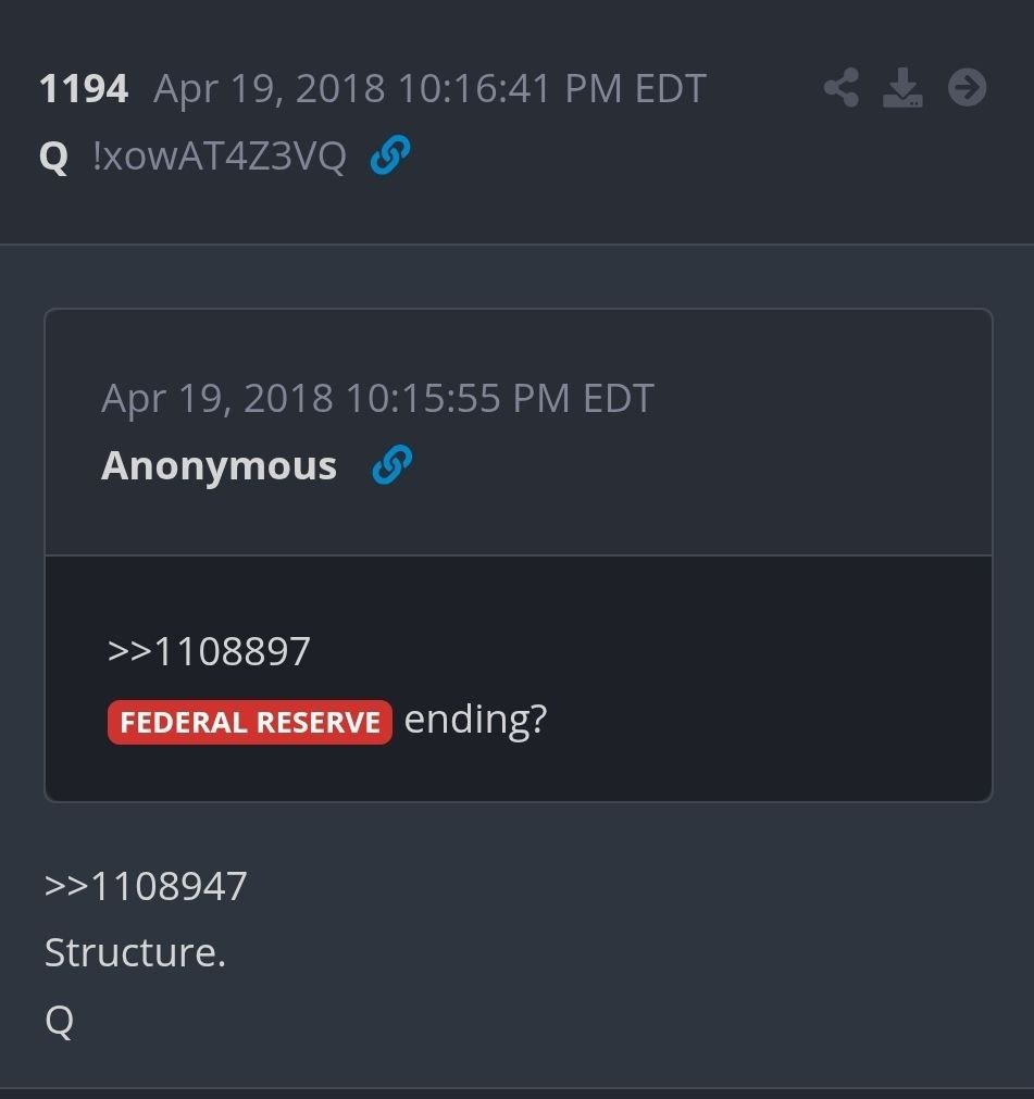 FriendsFeisty's tweet image. Restructuring of the FED is in the news.
"FACT: US FEDERAL RESERVE is a privately-owned company, sitting on its very own patch of land, immune to the US laws."
It's neither transparent nor accountable controlling an unregulated "Shadow Banking" system operating outside banking…