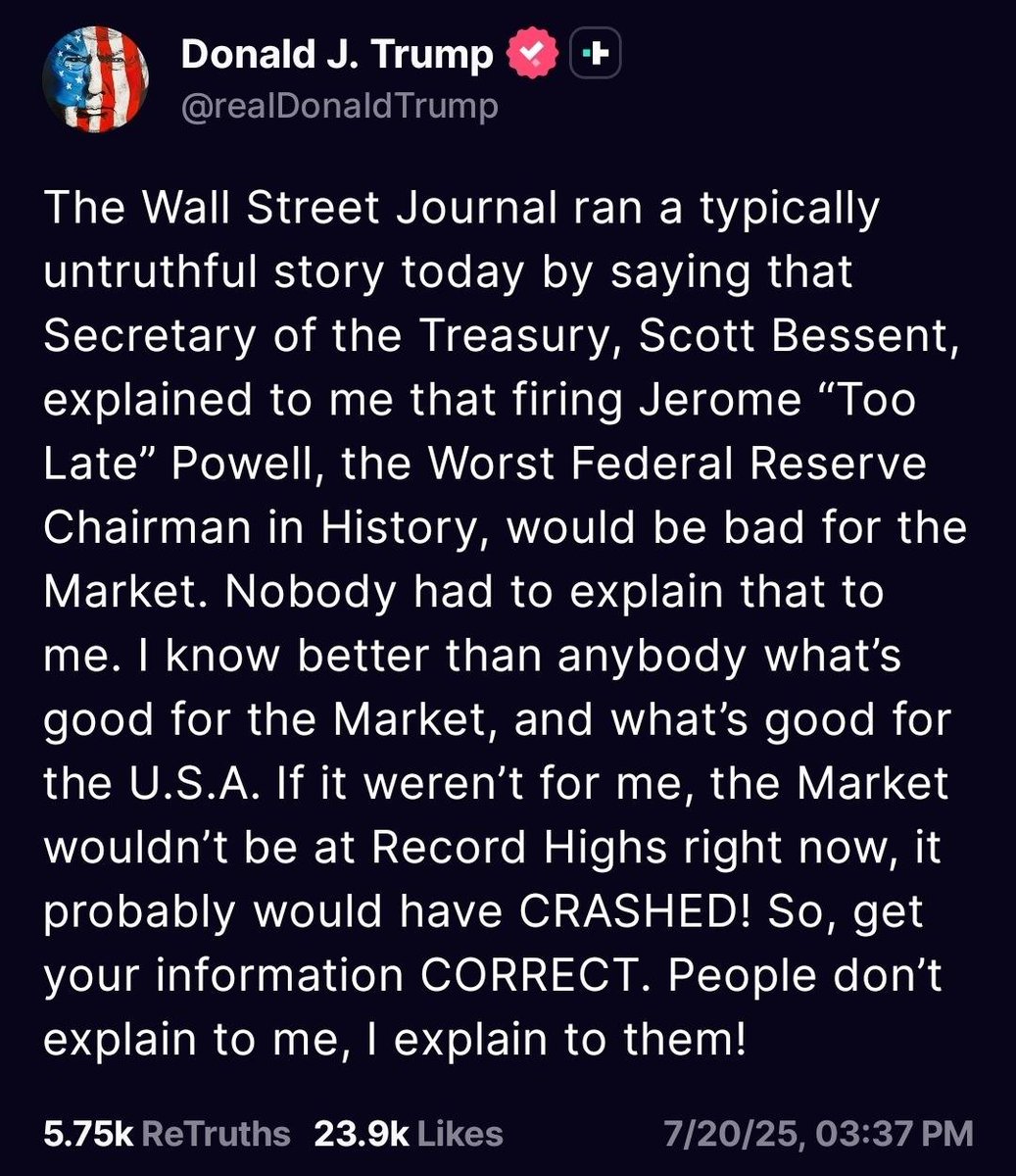 FriendsFeisty's tweet image. Restructuring of the FED is in the news.
"FACT: US FEDERAL RESERVE is a privately-owned company, sitting on its very own patch of land, immune to the US laws."
It's neither transparent nor accountable controlling an unregulated "Shadow Banking" system operating outside banking…
