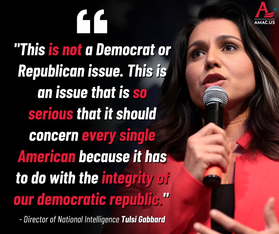 AMACforAmerica's tweet image. DNI Tulsi Gabbard says there are over 100 documents that prove Barack Obama directed this treasonous conspiracy and is making it clear that accountability is to be delivered to the American people over the Russiagate scandal!