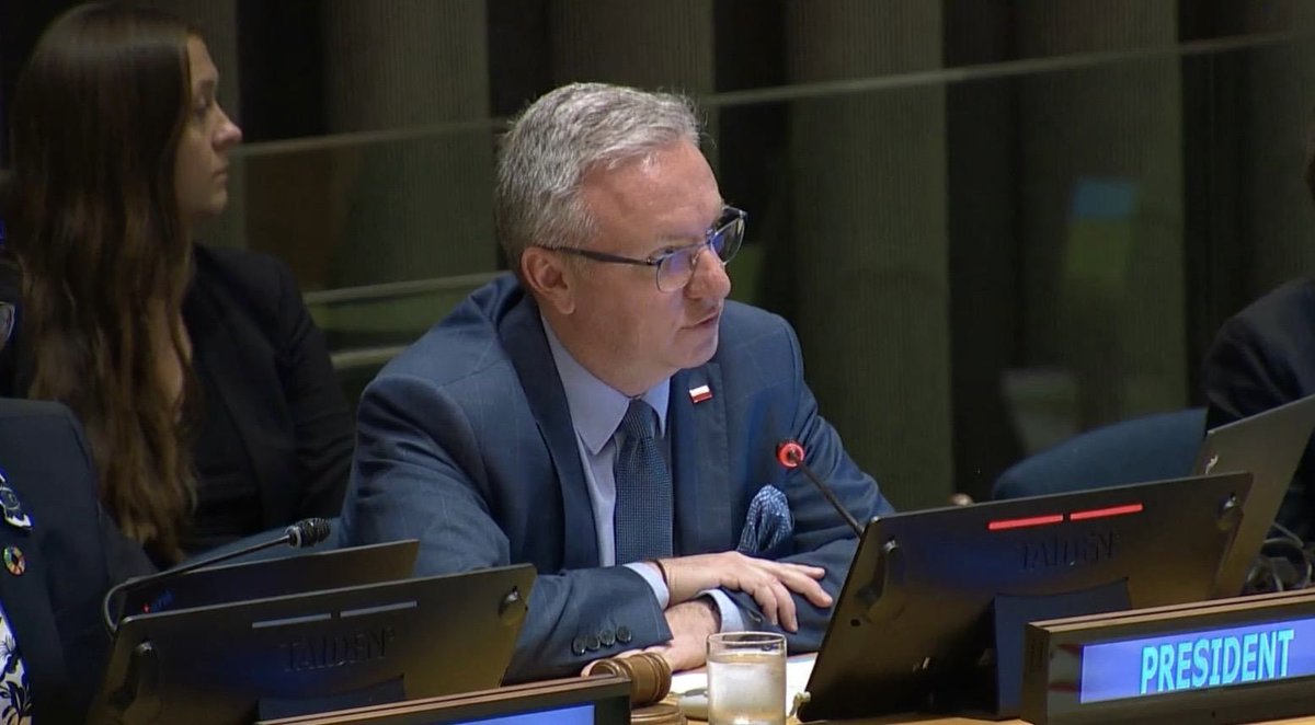 PLinUN's tweet image. High-level Political Forum on Sustainable Development is in full swing. Today’s ministerial debate, chaired by Amb.@KSzczerski, #ECOSOC Vice-President, provides guidance on #Agenda2030 implementation & an overview of 🌐 challenges impacting economic, social & environmental goals.