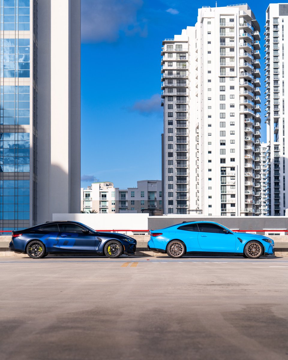 KFLETCH___'s tweet image. New work for BMW. The 1 of 46, M4CS VR46 and a special $10,000 Paint, Riviera Blue M4CS.