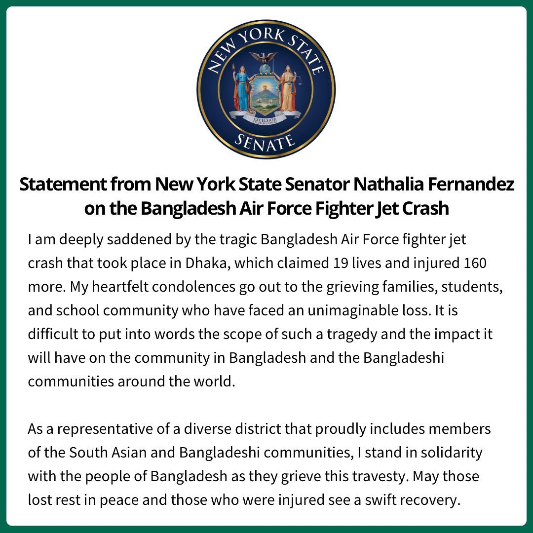 senfernandez34's tweet image. Please see Senator Fernandez’s statement on the Bangladesh Air Force Fighter Jet Crash.