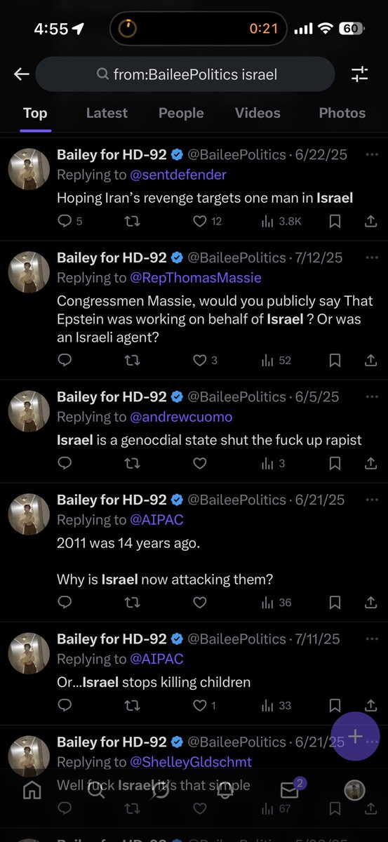 BaileePolitics's tweet image. Anyone trying to discredit me claiming I’m “pro-Israel” or Pro-genocide has not looked at my previous tweets. I’m very vocally anti-Israel.