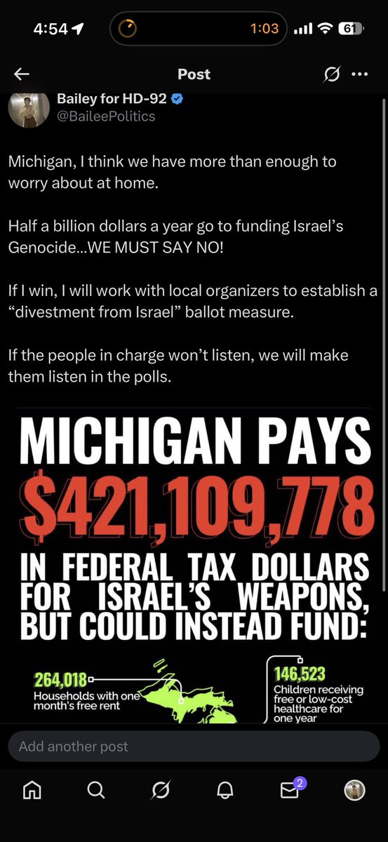 BaileePolitics's tweet image. Anyone trying to discredit me claiming I’m “pro-Israel” or Pro-genocide has not looked at my previous tweets. I’m very vocally anti-Israel.