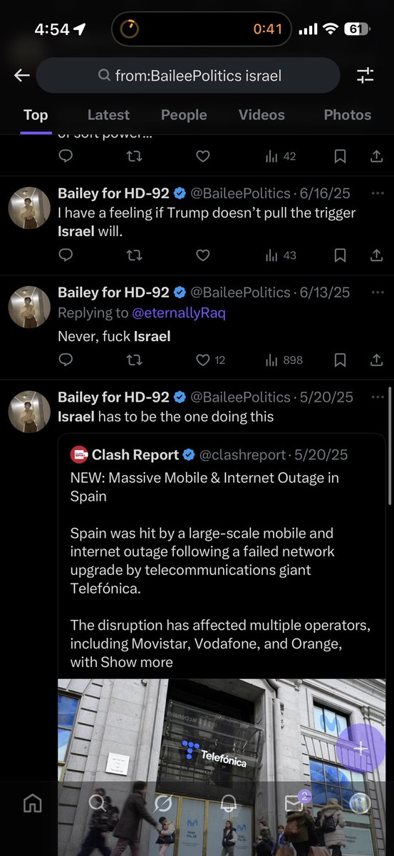 BaileePolitics's tweet image. Anyone trying to discredit me claiming I’m “pro-Israel” or Pro-genocide has not looked at my previous tweets. I’m very vocally anti-Israel.