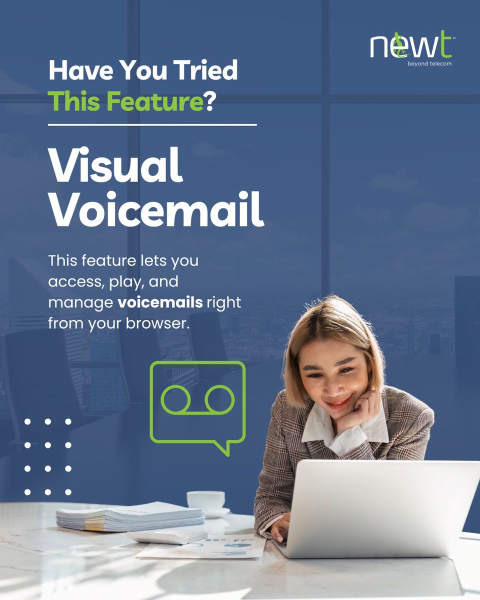 newt4business's tweet image. 📬 Have you tried this feature?
Visual Voicemail makes it easy to manage messages right from your browser.

Learn more: zurl.co/sibfs

#VoIP #VisualVoicemail #NEWT #Fibernetics #BusinessPhone