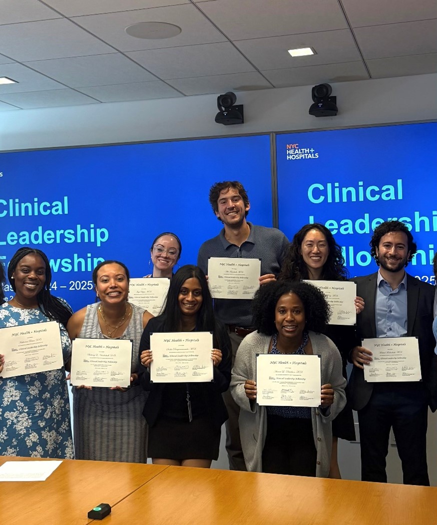 NYCHealthSystem's tweet image. The NYC Health + Hospitals Clinical Leadership Fellowship offers an unparalleled opportunity for post-residency physicians to develop critical skills in quality improvement, population health, and healthcare administration. Apply Now: on.nyc.gov/30SuyKH.