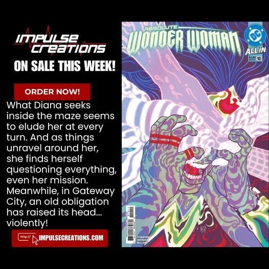 ImpulseC's tweet image. DIANA'S PATH GROWS EVEN MORE ELUSIVE!
On sale this week!
impulsecreations.com/collections/ne… @DCOfficial