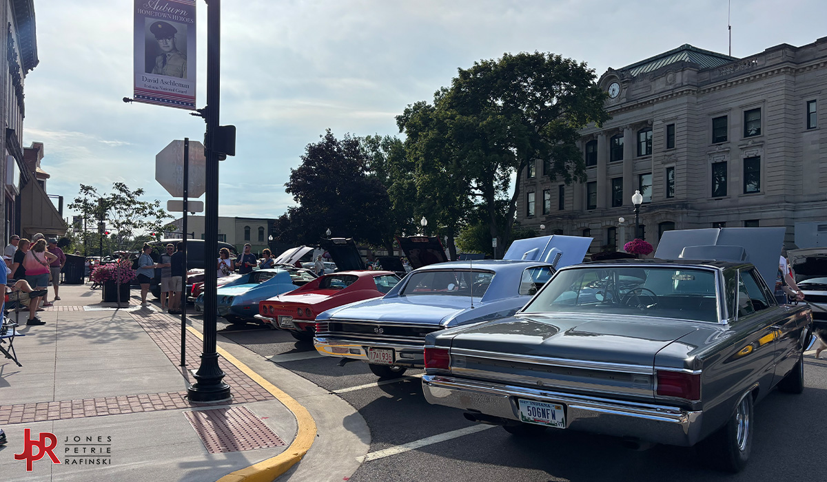 Last week’s car show lined 9th and Main in Auburn, IN – right along a section of streetscape designed by our team at JPR. It’s always rewarding to see our work come to life as a space for community, events, and shared experiences!
#CarShow #StreetscapeDesign #JPRProjects