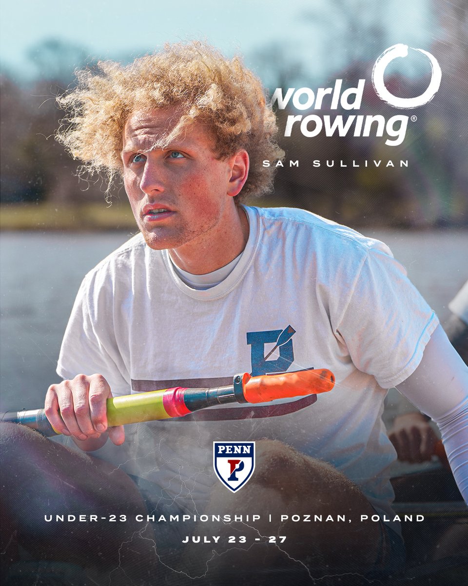 𝗙𝗥𝗢𝗠 𝗥𝗘𝗗 𝗔𝗡𝗗 𝗕𝗟𝗨𝗘 𝗧𝗢 𝗥𝗘𝗗, 𝗪𝗛𝗜𝗧𝗘 𝗔𝗡𝗗 𝗕𝗟𝗨𝗘

Wanna wish SAM good luck this week as he rows in the <a href="/usrowing/">USRowing</a> 4+ at the <a href="/WorldRowing/">World Rowing</a> U23 Championships in Poland!

#FightOnPenn 🔴🔵