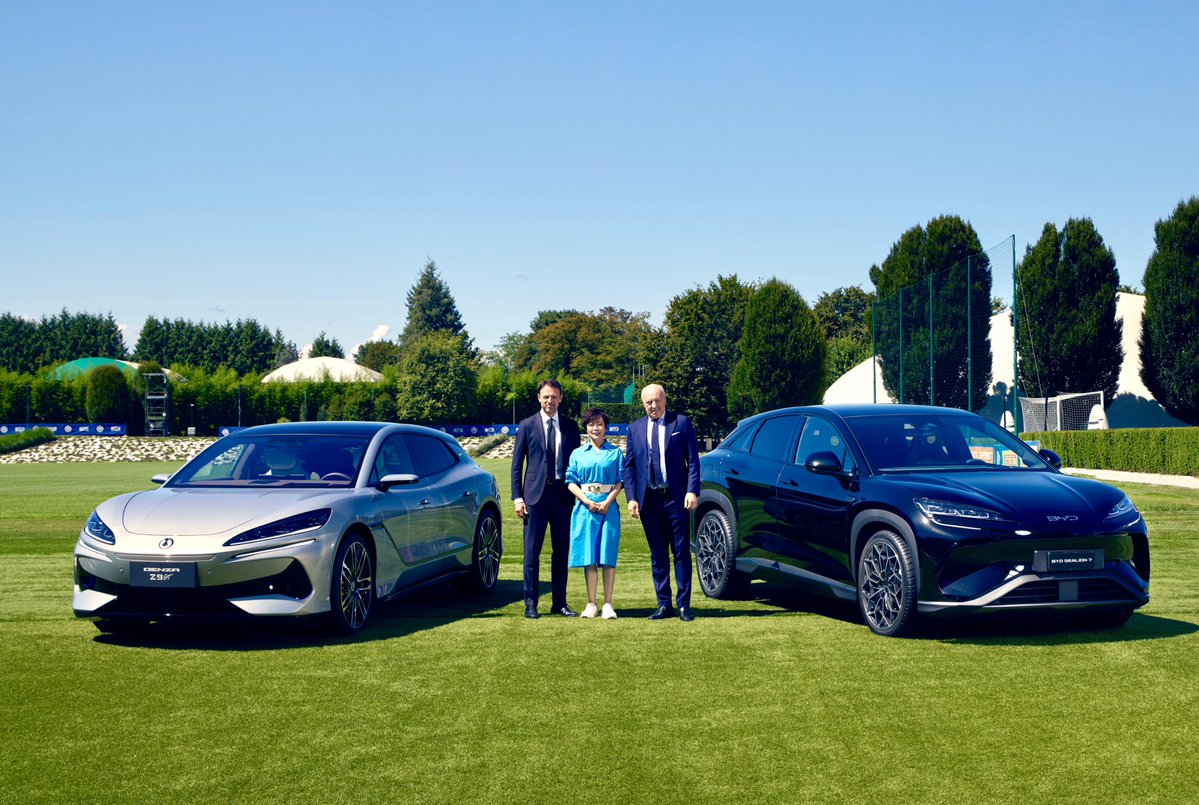 BYDCompany's tweet image. We’re proud to announce a landmark partnership between BYD Group and FC Internazionale Milano.
As Inter’s new Global Automotive Partner for the next three seasons, we’re teaming up with one of the world’s most iconic football clubs to bring together innovation, passion, and…