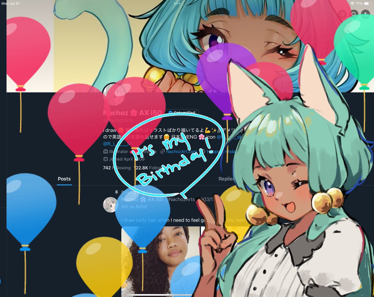 NachozArts's tweet image. Balloon day 🙈🎈