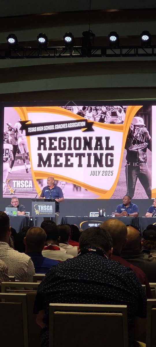 CoachSteamroll's tweet image. THSCA Region 3 Meeting #THSCA