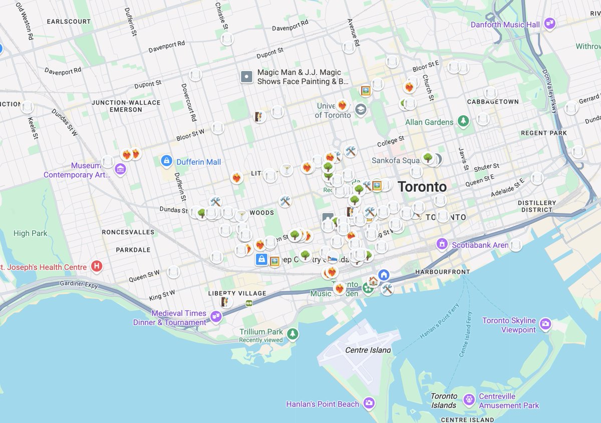 finally i can view all my google map collection icons on web!
