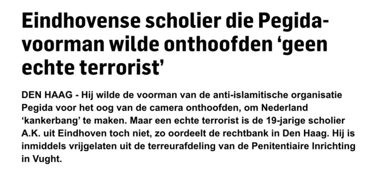 gerardrigter's tweet image. Koppensneller geen terrorist.