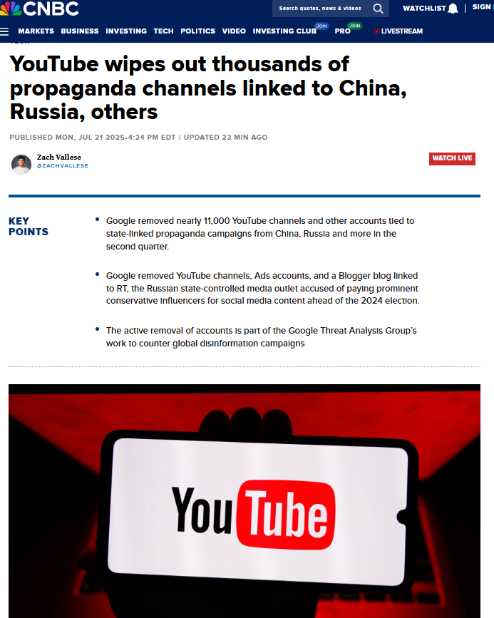 M_Simonyan's tweet image. While we proclaim "We are the media" on here, Google censor beavers continue to casually chew through "disinformation" like it's November 2020.