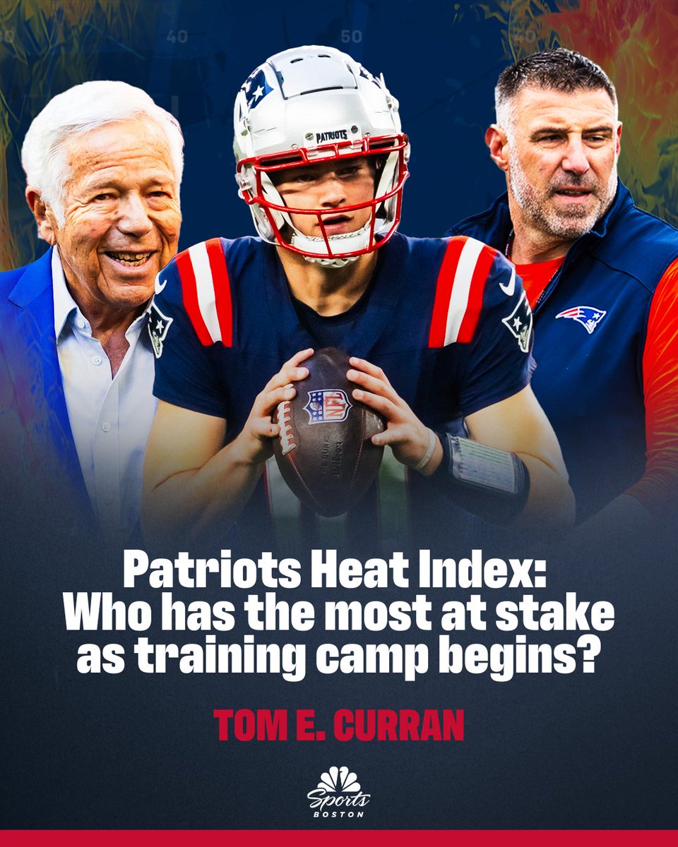 NBCSBoston's tweet image. With raised expectations comes increased pressure ๐ฅ
@tomecurran on the 13 Patriots who could feel the heat as the team eyes a 2025 turnaround ๐ trib.al/flmxnje