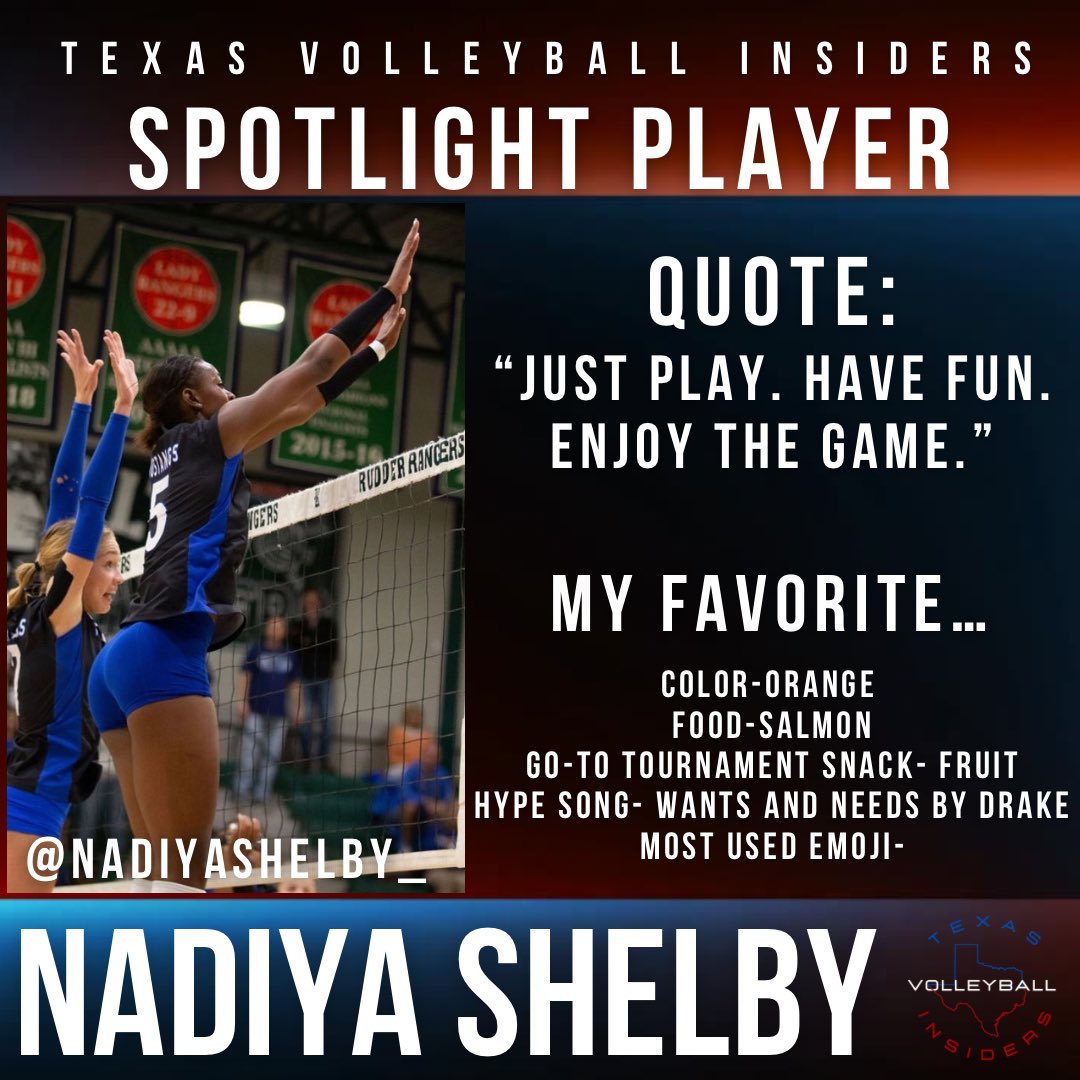 texasvbi's tweet image. Digging into Texas Volleyball! Get to know University of Florida commit Nadiya Shelby and what she’s about. Will you be next?