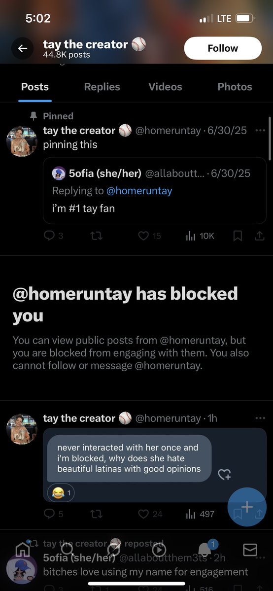 skinsmets9186's tweet image. 😭😭😭😭😭😭
Looks like this post fucking backfired . She ended up deleting it . Tells me to block her then ends up blocking me.