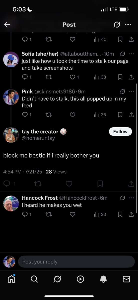 skinsmets9186's tweet image. 😭😭😭😭😭😭
Looks like this post fucking backfired . She ended up deleting it . Tells me to block her then ends up blocking me.